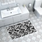 Dekoreko Kaymaz Taban Djt Banyo Halısı Trend İskandinav F5128 Mor