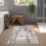 Dekoreko Kaymaz Taban Djt Banyo Halısı Trend İskandinav F5132 Gri