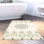 Dekoreko Kaymaz Taban Djt Banyo Halısı Trend Modern 1491 Bej