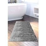 Dekoreko Kaymaz Taban Djt Banyo Halısı Trend Modern 1911 Gri 1911K2-9
