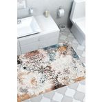 Dekoreko Kaymaz Taban Djt Banyo Halısı Trend Modern 609m Renkli 609MK2-9