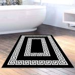 Dekoreko Kaymaz Taban Djt Banyo Halısı Trend Modern 650M Siyah