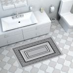 Dekoreko Kaymaz Taban Djt Banyo Halısı Trend Modern 651M Gri