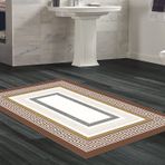 Dekoreko Kaymaz Taban Djt Banyo Halısı Trend Modern 675M Gold