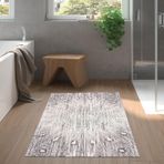 Dekoreko Kaymaz Taban Djt Banyo Halısı Trend Modern 743 Mavi