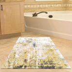Dekoreko Kaymaz Taban Djt Banyo Halısı Trend Modern M12271 Gri