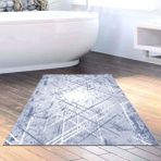 Dekoreko Kaymaz Taban Djt Banyo Halısı Trend Modern M5003