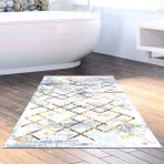 Dekoreko Kaymaz Taban Djt Banyo Halısı Trend Modern M5026