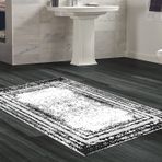 Dekoreko Kaymaz Taban Djt Banyo Halısı Trend Modern M5132 Antrasit