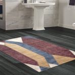 Dekoreko Kaymaz Taban Djt Banyo Halısı Trend Modern S6506 Renkli