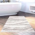 Dekoreko Kaymaz Taban Djt Banyo Halısı Trend Saçaklı Modern 1252 Antrasit