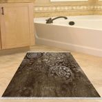 Dekoreko Kaymaz Taban Djt Banyo Halısı Trend Saçaklı Modern 1999 Kahve