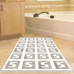 Dekoreko Kaymaz Taban Djt Banyo Halısı Trend Saçaklı Modern 606M Bej