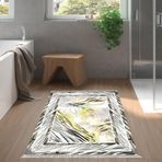 Dekoreko Kaymaz Taban Djt Banyo Halısı Trend Saçaklı Modern 728 Gri