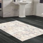 Dekoreko Kaymaz Taban Djt Banyo Halısı Yıldız Deri İskandinav F5139 Bej