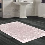 Dekoreko Kaymaz Taban Djt Banyo Halısı Yıldız Deri Modern 1488 Kahve