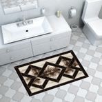 Dekoreko Kaymaz Taban Djt Banyo Halısı Yıldız Deri Modern 722 Gri