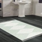 Dekoreko Kaymaz Taban Djt Banyo Halısı Yıldız Deri Saçaklı İskandinav F5085 Mürdüm