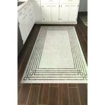 Dekoreko Kaymaz Taban Djt Mutfak Halısı Yıldız Deri Modern M5142 Bej M5142D2-8