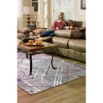Dekoreko Kaymaz Taban Djt Salon Halısı Trend Modern M5003 Mor M5003K2-7