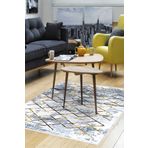 Dekoreko Kaymaz Taban Djt Salon Halısı Trend Modern M5026 Mavi M5026K2-7