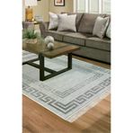 Dekoreko Kt418K1-7 Kaymaz Taban Djt Salon Halısı Trend Saçaklı Modern Kt418 Gri