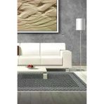 Dekoreko M5001K1-7 Kaymaz Taban Djt Salon Halısı Trend Saçaklı Modern M5001 Gri