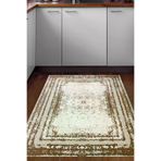 Dekoreko M5132D2-8 Kaymaz Taban Djt Mutfak Halısı Yıldız Deri Modern M5132 Krem