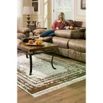 Dekoreko M5132K1-7 Kaymaz Taban Djt Salon Halısı Trend Saçaklı Modern M5132 Krem