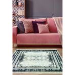 Dekoreko M5132K1-7 Kaymaz Taban Djt Salon Halısı Trend Saçaklı Modern M5132 Lacivert