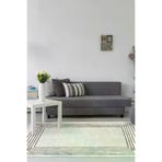 Dekoreko M5142P1-7 Kaymaz Taban Djt Salon Halısı Star Pamuk Saçaklı Modern M5142 Bej