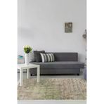 Dekoreko Mu134D1-7 Kaymaz Taban Djt Salon Halısı Yıldız Deri Saçaklı Modern Mu134 Kahve