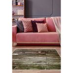 Dekoreko Mu136P2-7 Kaymaz Taban Djt Salon Halısı Star Pamuk Modern Mu136 Kahve
