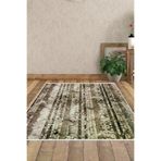 Dekoreko Mu147D2-7 Kaymaz Taban Djt Salon Halısı Yıldız Deri Modern Mu147 Kahve