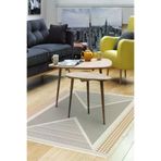 Dekoreko P1526P2-7 Kaymaz Taban Djt Salon Halısı Star Pamuk Modern P1526 Krem