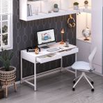 Dekorex CLM-106-BEYAZ Metal Ayaklı Çalışma Masası - Y: 75 cm D: 58 cm G: 131 cm