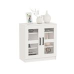 Dekorex Kns-104-C Beyaz 2 Camlı Kapaklı Konsol