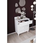 Dekorfim DF11102B - 4 Çekmeceli Şifonyer – Geniş Depolama Alanlı, Modern Çekmeceli Dolap, Yatak & Genç Odası Beyaz