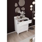 Dekorfim DF11103B 4 Çekmeceli Şifonyer – Geniş Depolama Alanlı, Modern Çekmeceli Dolap, Yatak & Genç Odası Beyaz