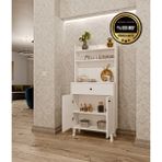 Dekorfim DF14102B MDF Kahve Köşesi Çok Amaçlı Dolap Mutfak Dolabı - Beyaz