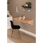 Dekorfim Katlanır Portatif Kırma Masa Mutfak ve Yemek Masası - Açık Meşe - 60 x 90 cm