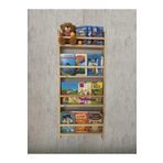 dekoriker Montessori Kitaplık Ahşap Eğitici Çocuk Kitaplığı Çocuk Odası 100x40cm