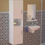 Dekorister 2 Kapaklı Beyaz Asma Banyo Dolabı