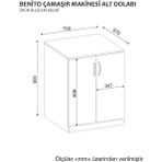 Dekorister Benito Çamaşır Makinesi Alt Dolabı