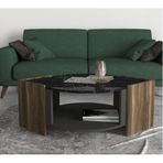 Dekorister Ceviz Mermer Exclusive Marbel Orta Sehpa