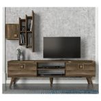Dekorister Exclusive Gloss Ceviz Tv Ünitesi