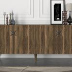 Dekorister Exclusive Wood Ceviz-Antrasit Konsol