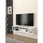 Dekorister Perry Tv Sehpası Beyaz 120 Cm Antrasit