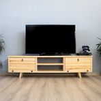 Dekoriz Helsinki Masif Ahşap Tv Ünitesi - Çam