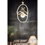 Dekorluna Leon Gold 3 Renk Işık Özellikli Modern Kaplama Sarkıt Led Avize Salon Mutfak Avize